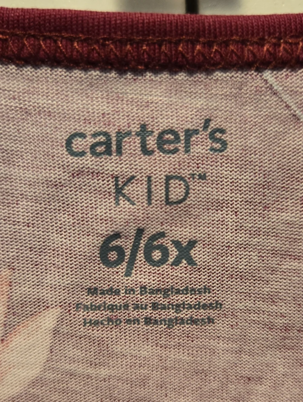 Carter's Burgundy Long-Sleeve Floral Knit Dress